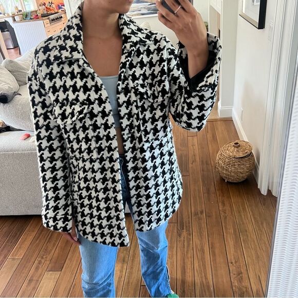 Missguided Jackets & Blazers - Houndstooth Shacket